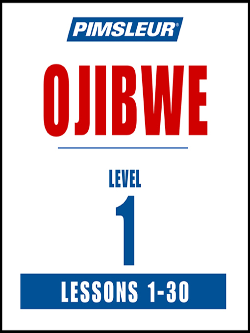 Cover image for Pimsleur Ojibwe Level 1